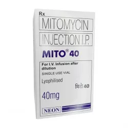 Митомицин (Mitomycin 40mg) порошок д/пригот. р-ра д/инъекц 40мг фл 1шт фото